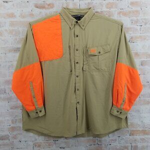 Banded Missoula Performance Upland Shooting Shirt Men's 3XL Blaze Orange Brown
